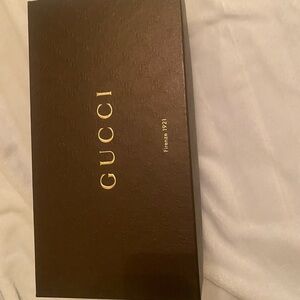 A variety of High End boxes Gucci Chocolate Brown Box with Gold Logo all empty